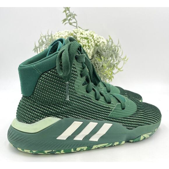 Adidas mens Green Pro Bounce 2019 Basketball sneakers M 6.5/wom 8 ART G26168 - Picture 2 of 16